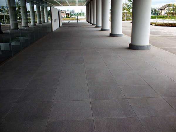 Nara Library padang light granite front flooring