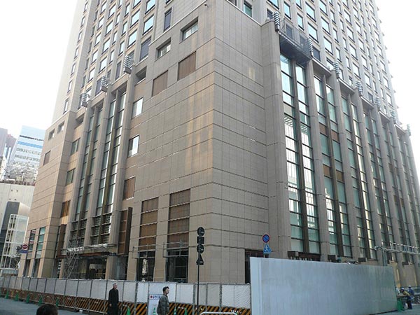 Peninsula Hotel Building Phase, the base Namibian Yellow Granite