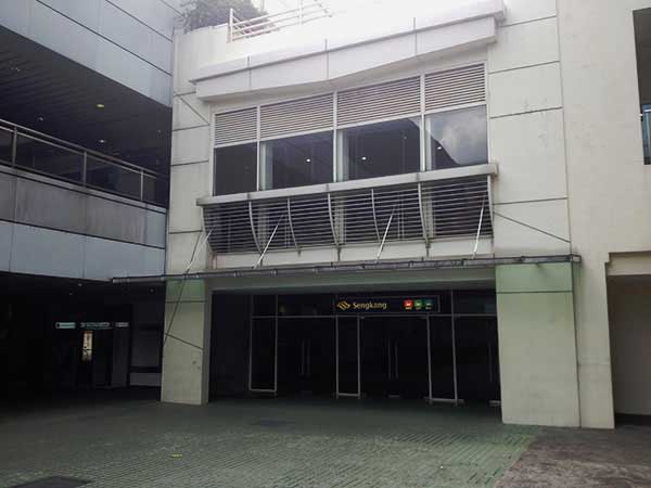 Entrance to Sengkang MRT