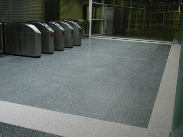 Sengkang MRT gantries granite flooring, Verde Fontaine